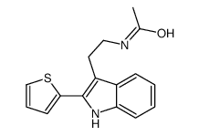 N-[2-(2-thiophen-2-yl-1H-indol-3-yl)ethyl]acetamide结构式