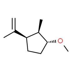Cyclopentane, 1-methoxy-2-methyl-3-(1-methylethenyl)-, (1R,2R,3R)-rel- (9CI)结构式
