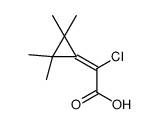 2-chloro-2-(2,2,3,3-tetramethylcyclopropylidene)acetic acid Structure