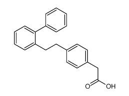 2-[4-[2-(2-phenylphenyl)ethyl]phenyl]acetic acid Structure