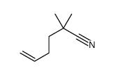 2,2-dimethylhex-5-enenitrile Structure