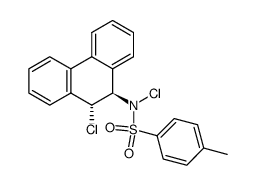 9-Chloro-10-(N-chloro-p-toluenesulfonamido)-9,10-dihydrophenanthrene Structure