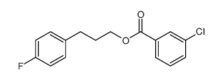 3-(4-fluorophenyl)propyl 3-chlorobenzoate结构式