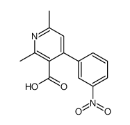 2,6-dimethyl-4-(3-nitrophenyl)pyridine-3-carboxylic acid Structure