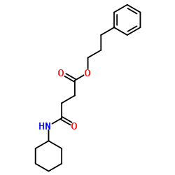 3-Phenylpropyl 4-(cyclohexylamino)-4-oxobutanoate Structure