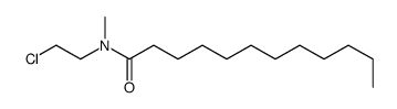 N-(2-chloroethyl)-N-methyldodecanamide结构式