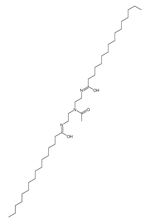 N,N'-[(acetylimino)diethane-2,1-diyl]bishexadecan-1-amide structure