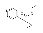 1-吡啶-4-基环丙烷-1-羧酸乙酯结构式