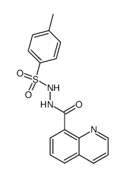 N-(quinoline-8-carbonyl)-N'-(toluene-4-sulfonyl)-hydrazine结构式