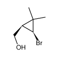cis-2-bromo-3-(hydroxymethyl)-1,1-dimethylcyclopropane Structure