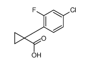 1-(4-chloro-2-fluorophenyl)cyclopropane-1-carboxylic acid Structure