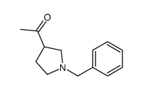 1-[1-(苯基甲基)-3-吡咯烷]乙酮结构式