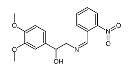 α-(((2-nitrobenzylidene)amino)methyl)-3,4-dimethoxybenzyl alcohol Structure