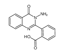 2-(3-amino-4-oxo-3,4-dihydroquinazolin-2-yl)-benzoic acid结构式