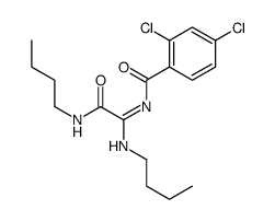 N-[N-butyl-C-(butylcarbamoyl)carbonimidoyl]-2,4-dichlorobenzamide Structure