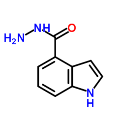 1H-吲哚-4-羧酸肼结构式