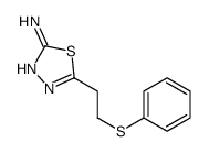 5-(2-phenylsulfanylethyl)-1,3,4-thiadiazol-2-amine结构式