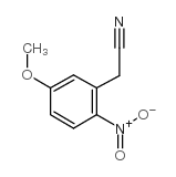(5-甲氧基-2-硝基苯基)乙腈结构式