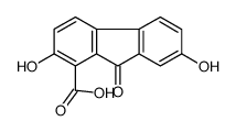 2,7-dihydroxy-9-oxofluorene-1-carboxylic acid Structure