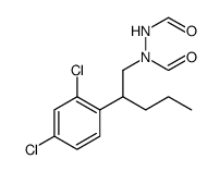 1,2-Hydrazinedicarboxaldehyde, 1-[2-(2,4-dichlorophenyl)pentyl]结构式