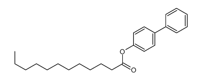 (4-phenylphenyl) dodecanoate Structure