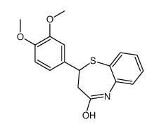 2-(3,4-dimethoxyphenyl)-3,5-dihydro-2H-1,5-benzothiazepin-4-one Structure
