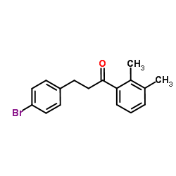 3-(4-Bromophenyl)-1-(2,3-dimethylphenyl)-1-propanone结构式