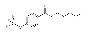6-CHLORO-1-OXO-1-(4-TRIFLUOROMETHOXYPHENYL)HEXANE结构式