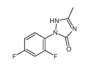 2-(2,4-difluorophenyl)-5-methyl-1H-1,2,4-triazol-3-one结构式