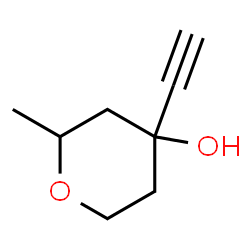Pyran-4-ol, 4-ethynyltetrahydro-2-methyl- (7CI) structure