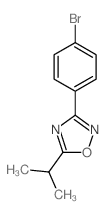 3-(4-溴苯基)-5-异丙基-1,2,4-恶二唑结构式