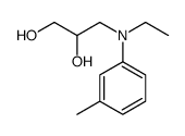 3-(N-ethyl-m-toluidino)propane-1,2-diol structure