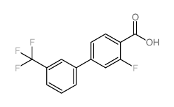 3-氟-3-(三氟甲基)-[1,1-联苯]-4-羧酸结构式