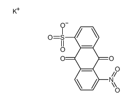potassium 9,10-dihydro-9,10-dioxo-5-nitroanthracene-1-sulphonate结构式