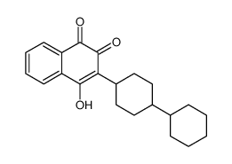 3-(4-cyclohexylcyclohexyl)-4-hydroxynaphthalene-1,2-dione结构式