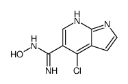4-氯-N-羟基-1H-吡咯并[2,3-B]吡啶-5-羧酰胺结构式
