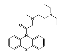 2-[2-(diethylamino)ethyl-methylamino]-1-phenothiazin-10-ylethanone结构式