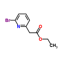(6-溴吡啶-2-基)乙酸乙酯结构式