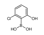 (2-Chloro-6-hydroxyphenyl)boronic acid Structure