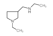 N-[(1-乙基-3-吡咯烷)甲基]-1-乙胺结构式