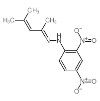N-(4-methylpent-3-en-2-ylideneamino)-2,4-dinitro-aniline结构式