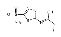 N-(5-Sulfamoyl-1,3,4-thiadiazol-2-yl)propanamide Structure