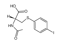 N-acetyl-S-(4-iodo-phenyl)-L-cysteine结构式