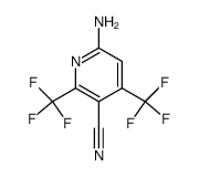 6-amino-3-cyano-2,4-bis(trifluoromethyl)pyridine结构式