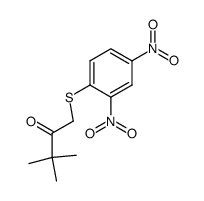 1-(2,4-dinitro-phenylsulfanyl)-3,3-dimethyl-butan-2-one结构式