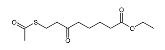 8-acetylsulfanyl-6-oxo-octanoic acid ethyl ester结构式