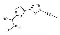 2-hydroxy-2-[5-(5-prop-1-ynylthiophen-2-yl)thiophen-2-yl]acetic acid Structure