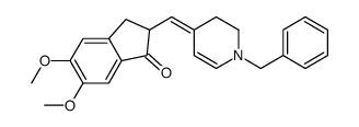 2-[(1-benzyl-2,3-dihydropyridin-4-ylidene)methyl]-5,6-dimethoxy-2,3-dihydroinden-1-one结构式