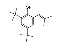 2,4-di-tert-butyl-6-(2-methylprop-1-en-1-yl)phenol Structure