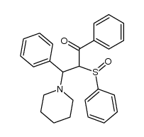 1,3-diphenyl-2-phenylsulfinyl-3-piperidino-1-propanone Structure